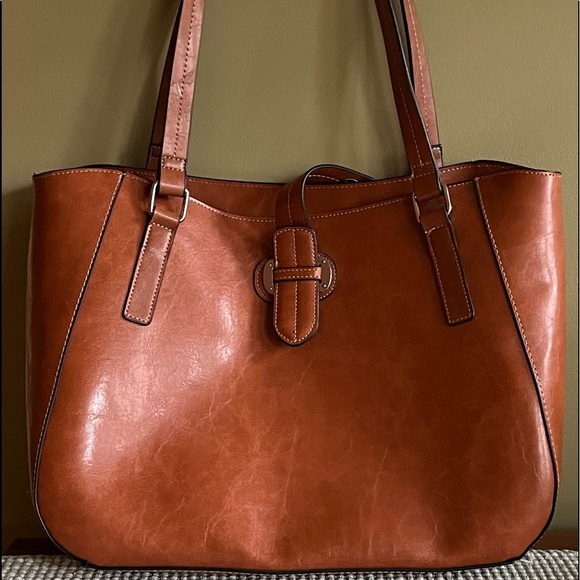 None Handbags - Tan Shoulder Bag!